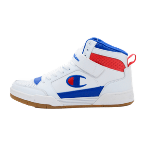 Tenis Champion Hombre Arena Power Hi Blanco & Rojo & Azul