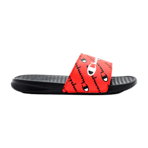 Sandalia Champion Mujer Super Slide Rojo & Negro
