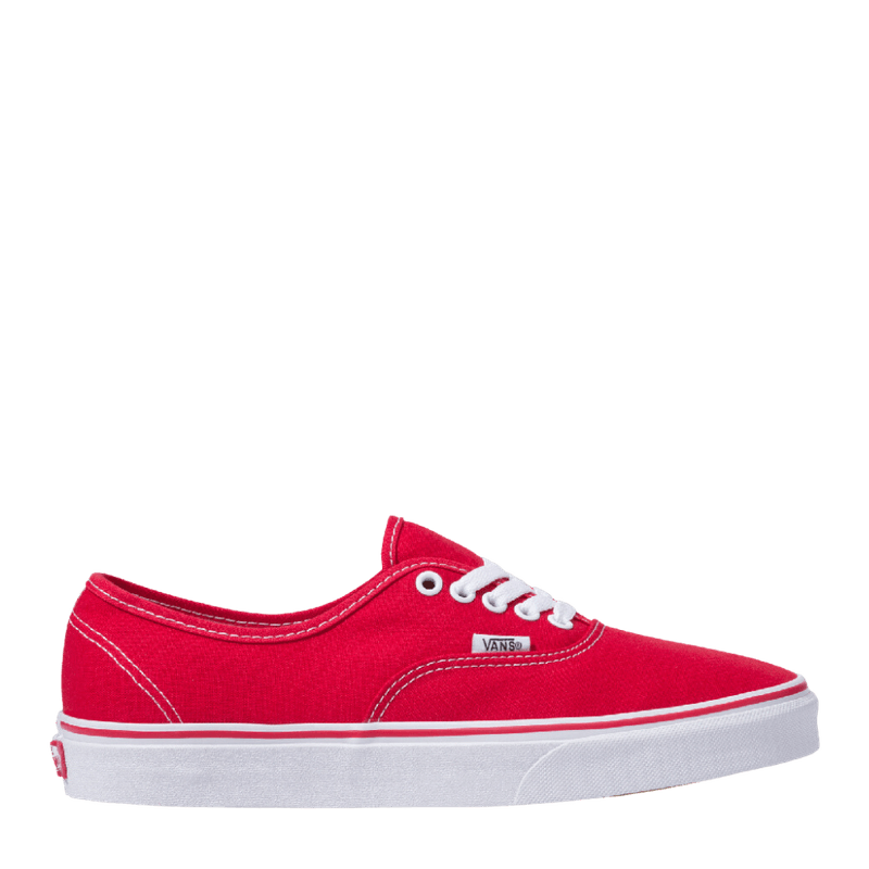 Tenis vans hotsell rojos con blanco