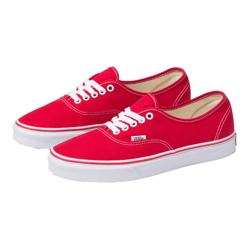 Vans blancos outlet con rojo