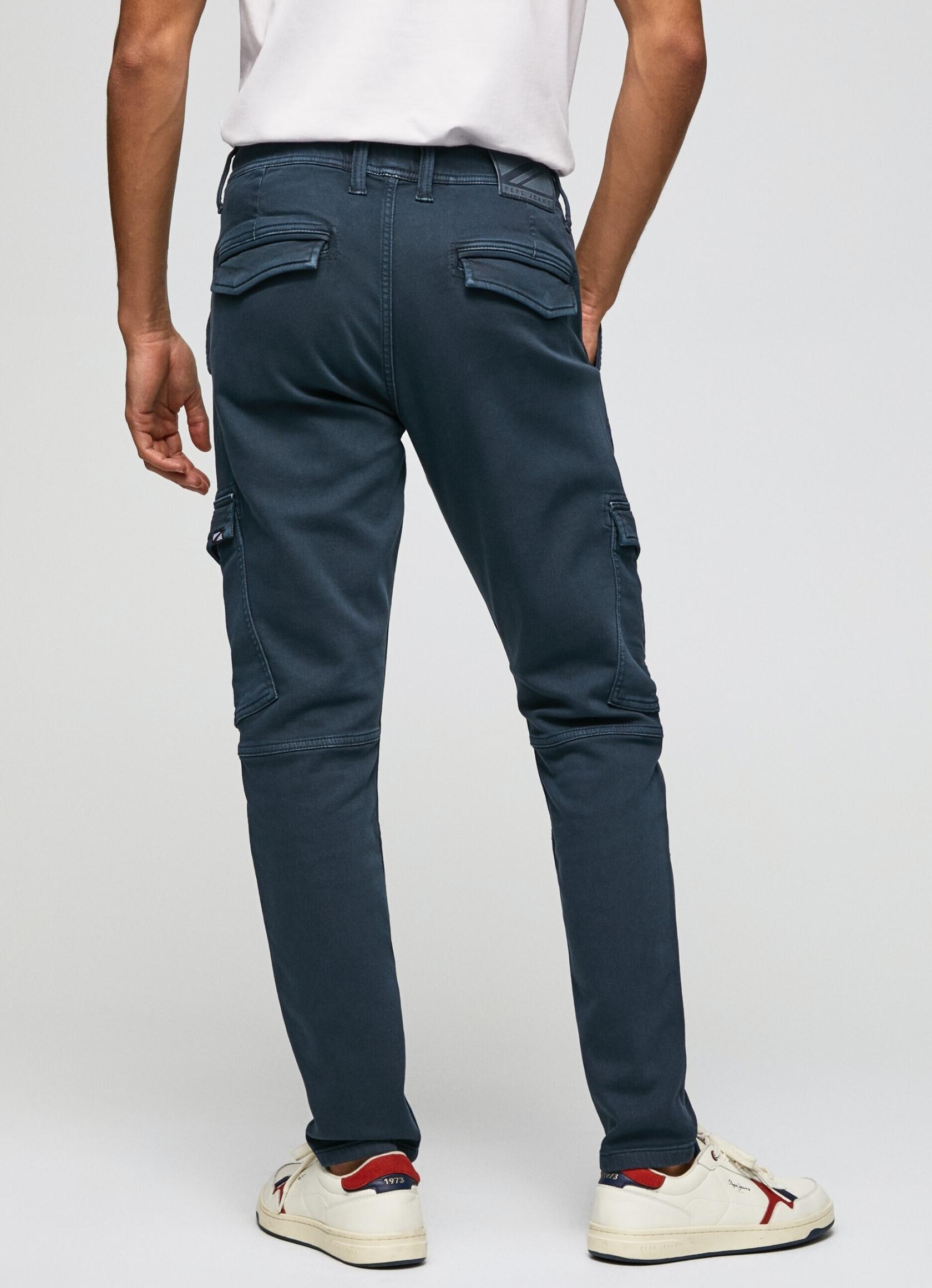 Pepe Jeans Logo Jeans Slim Pepe Jeans Para Hombre - Corte Entallado - Denim Elástico Estilo Casual