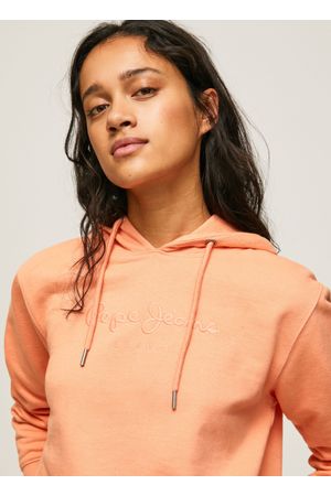 sacos Pepe Jeans para Mujer WHITNEY HOODIE Peach orange