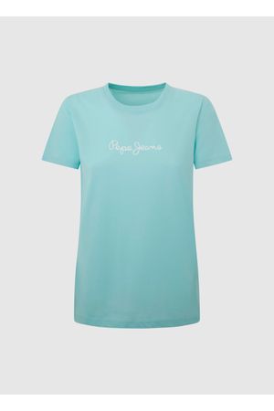 Camiseta Mujer Pepe Jeans Lorette - Color Aqua Blue