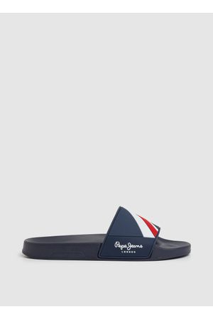 Slider Texture Azul y Blanco Para Hombre