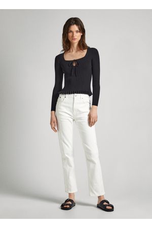 Straight Jeans UHW Anglaise